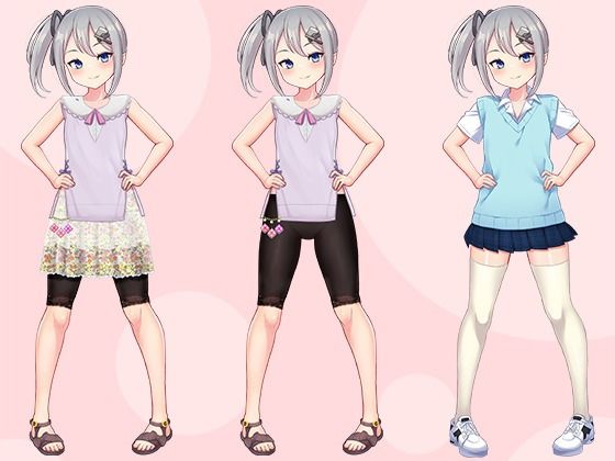 【立ち絵素材R18】小さな力持ちの女の子 フルセットPSDパック