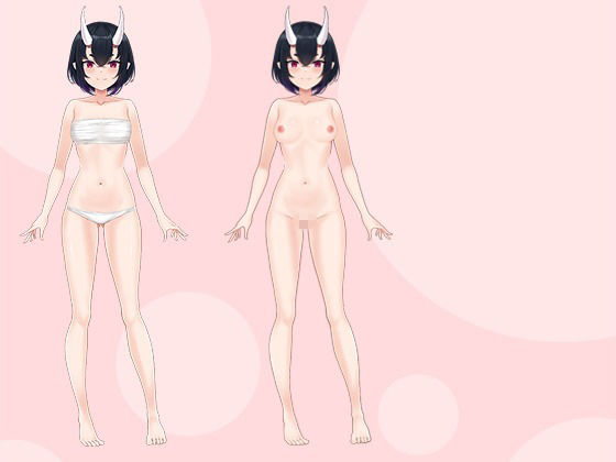 【立ち絵素材R18】天真爛漫鬼娘 フルセットPSDパック