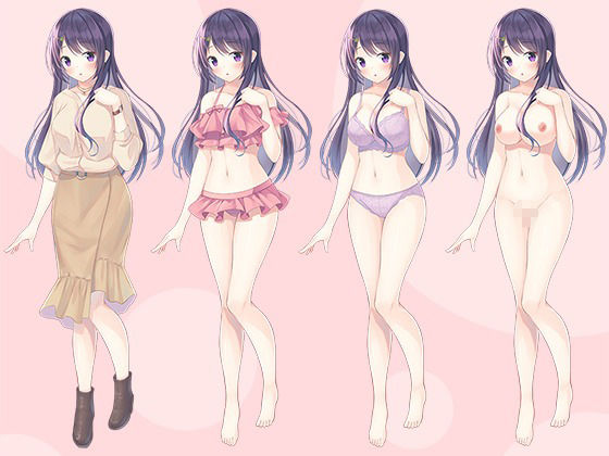 【立ち絵素材R18】清純無垢な幼馴染 フルセットPSDパック