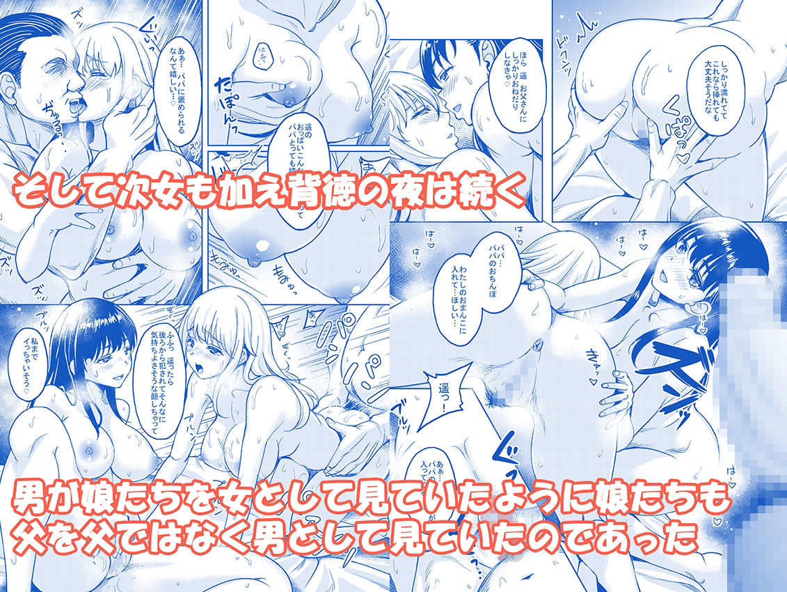 愛情いっぱいに育てた双子の娘が托卵だと知ったので犯して家庭内ハーレムを作ってやった