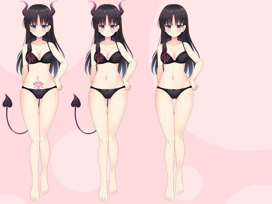 【立ち絵素材R18】 うちのクラスのサキュバス委員長 フルセットPSDパック