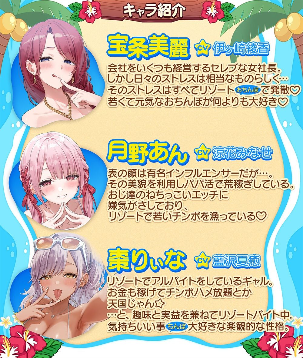 【超絶舐められ尽くし】リゾート舐め活 〜ハメを外して無責任中出しし放題な美味しすぎる穴場（おまんこ）リゾートバイトっ♪〜