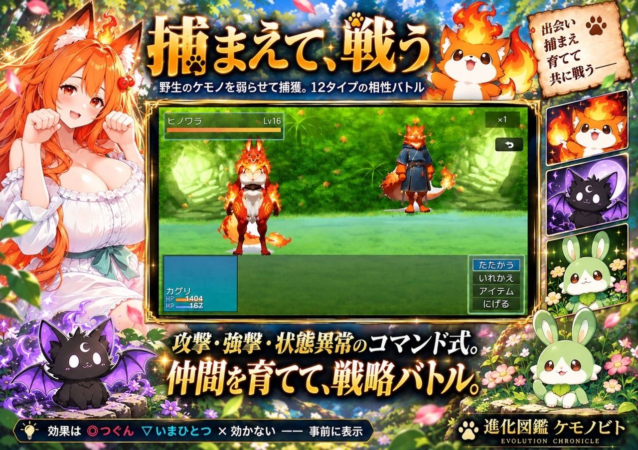 進化図鑑ケモノビト〜相棒と巡る進化の物語〜