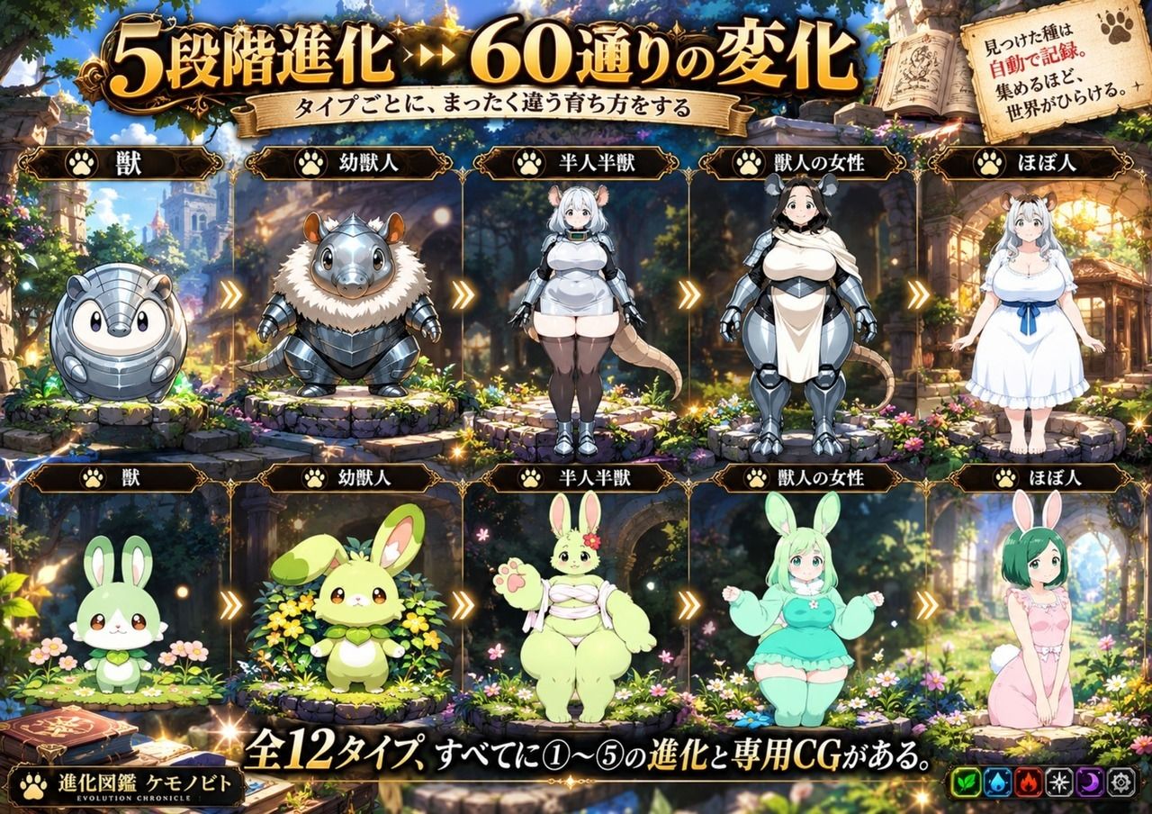 進化図鑑ケモノビト〜相棒と巡る進化の物語〜