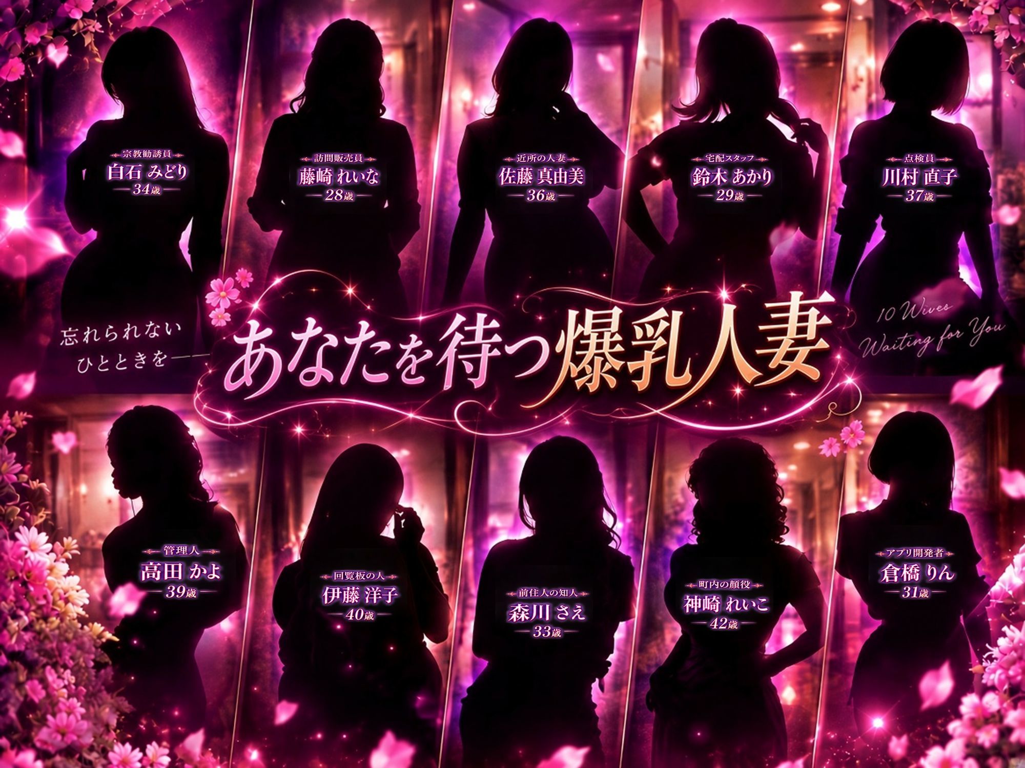 10人の爆乳人妻訪問催●
