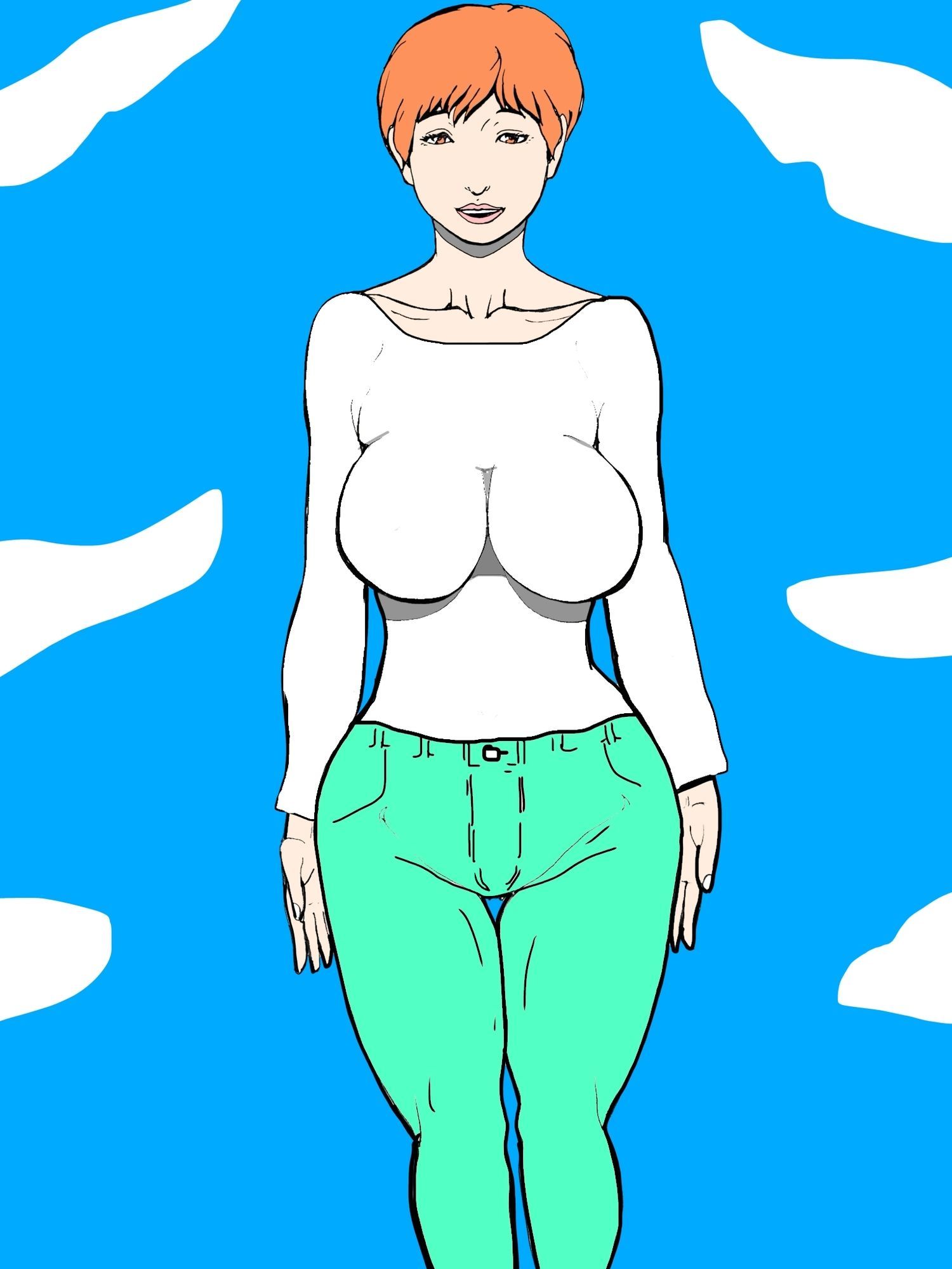 美人ママさんと不良グループが混ざり合ってた