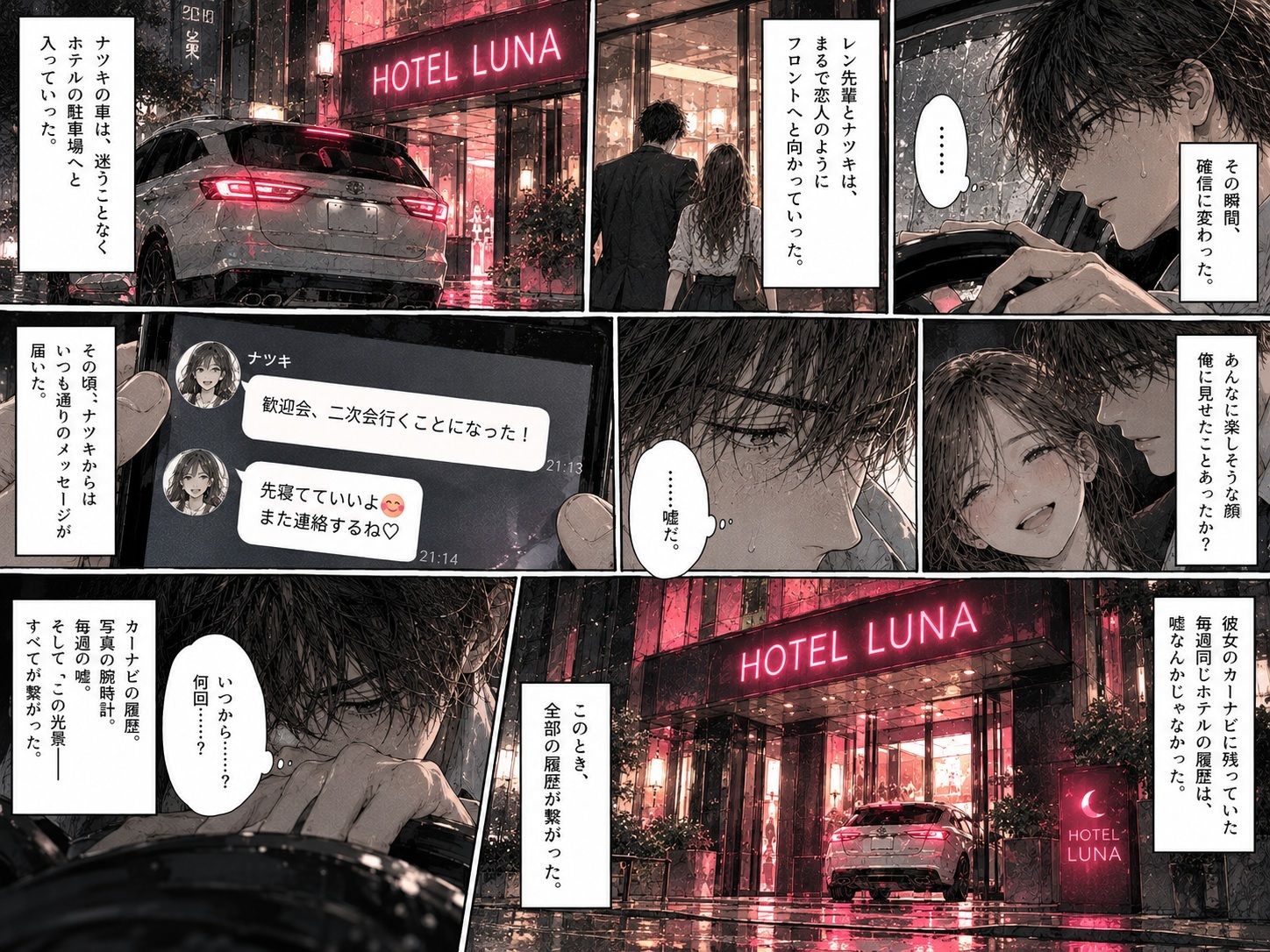 『彼女のカーナビに、毎週同じホテルの履歴が残っていた。』