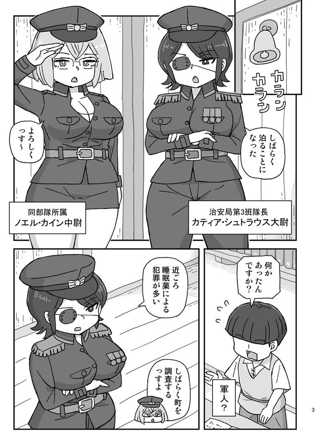 女冒険者を睡眠姦するクソ宿 〜軍部の調査I〜