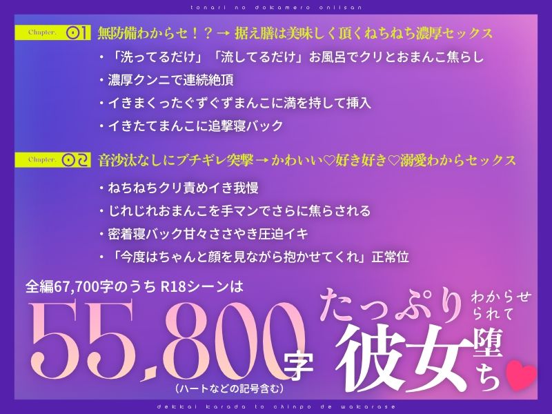 隣のドカメロお兄さんが酔った私を心配してくれたのにヘラヘラ受け流したらデッッッカイカラダとちんぽでたっぷりわからせられました