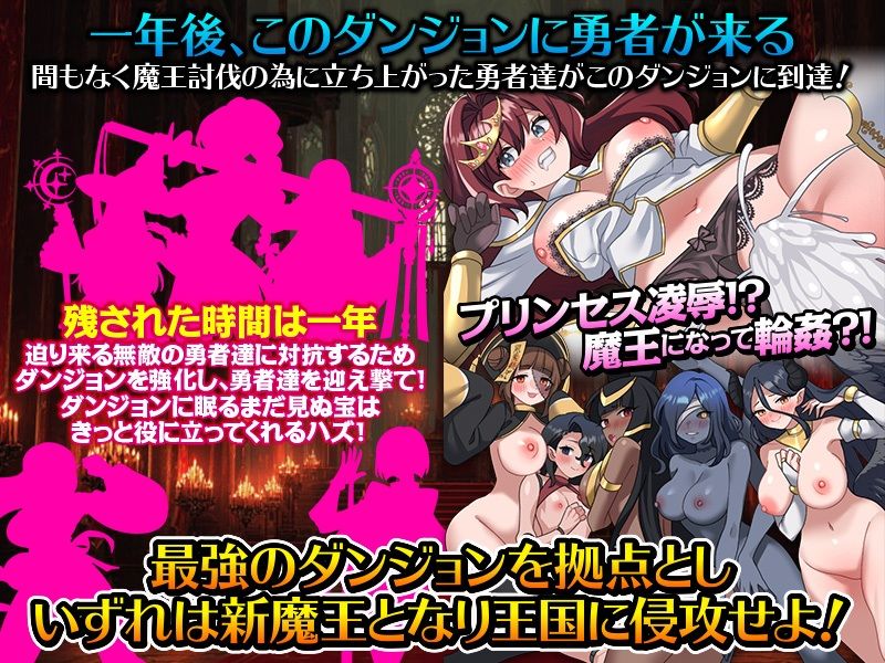 女ばかりのダンジョン運営SLG 勇者到達まであと1年！