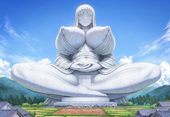 石化した広報担当は女大仏になってしまう 〜胸までエレベーターが通り、胎内を観光される〜