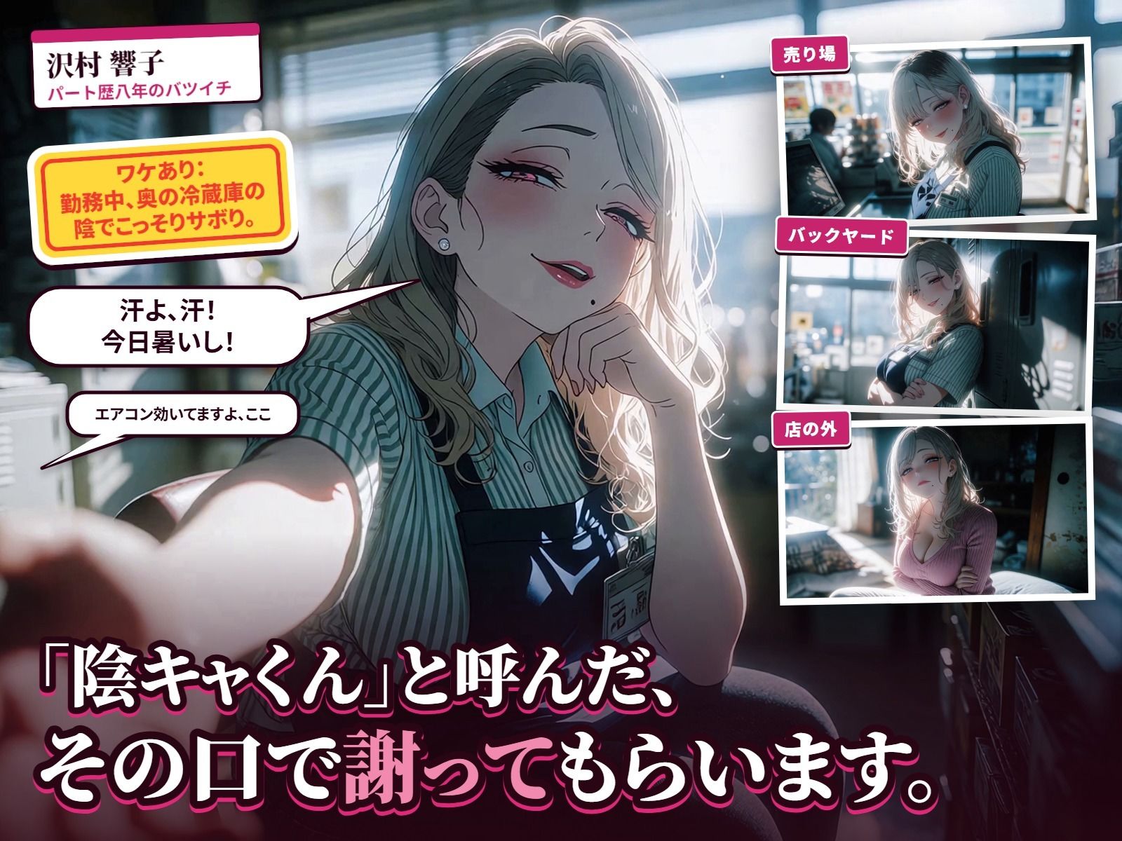 ワケあり人妻パート、夕方シフトで弱み握りました。