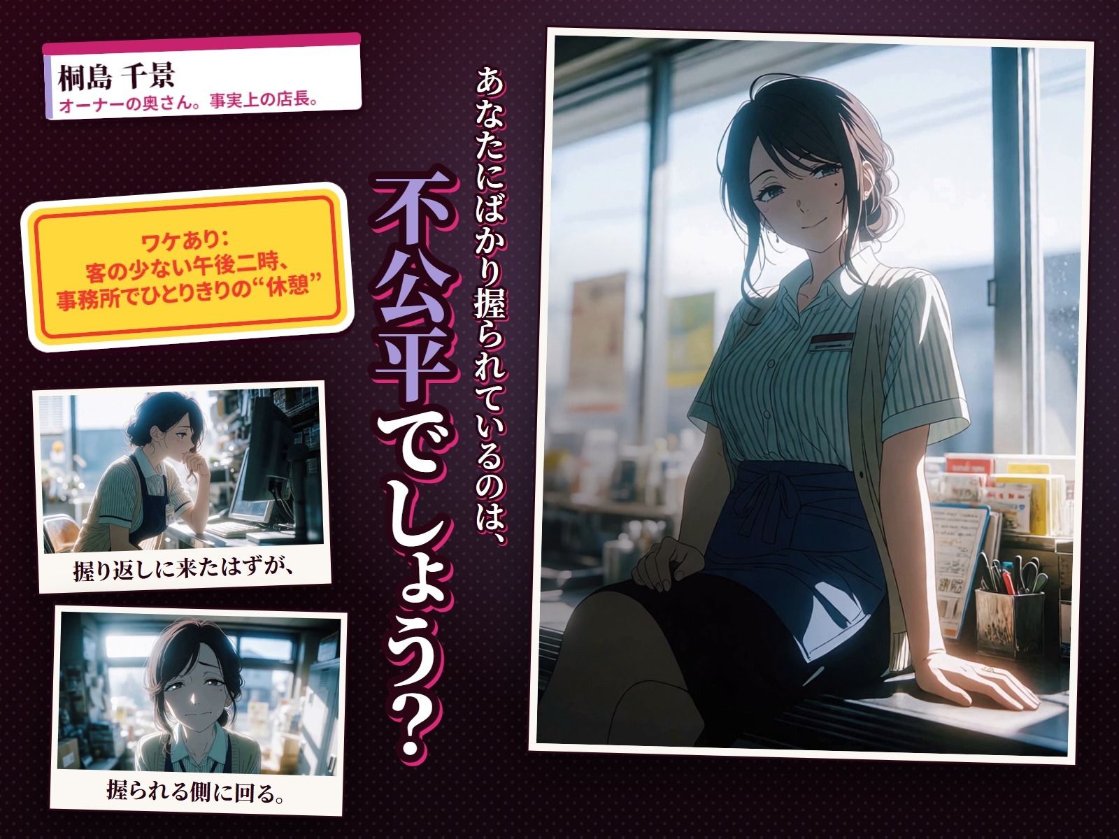 ワケあり人妻パート、夕方シフトで弱み握りました。