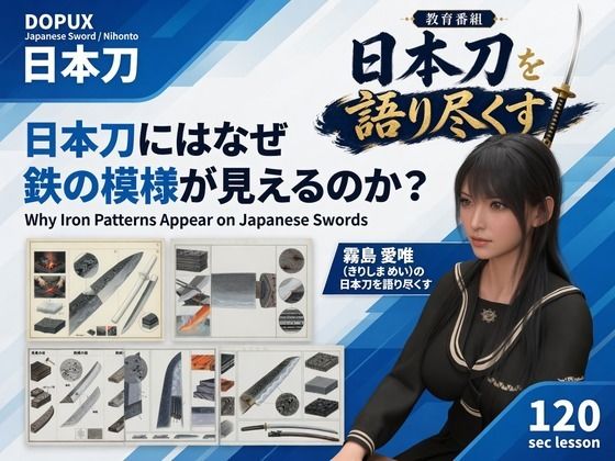パンチラガチャ★霧島 愛唯（きりしま めい）『日本刀を語り尽くす』第1章-まず「日本刀とは何か」を知る（023-日本刀にはなぜ鉄の模様が見えるのか？）