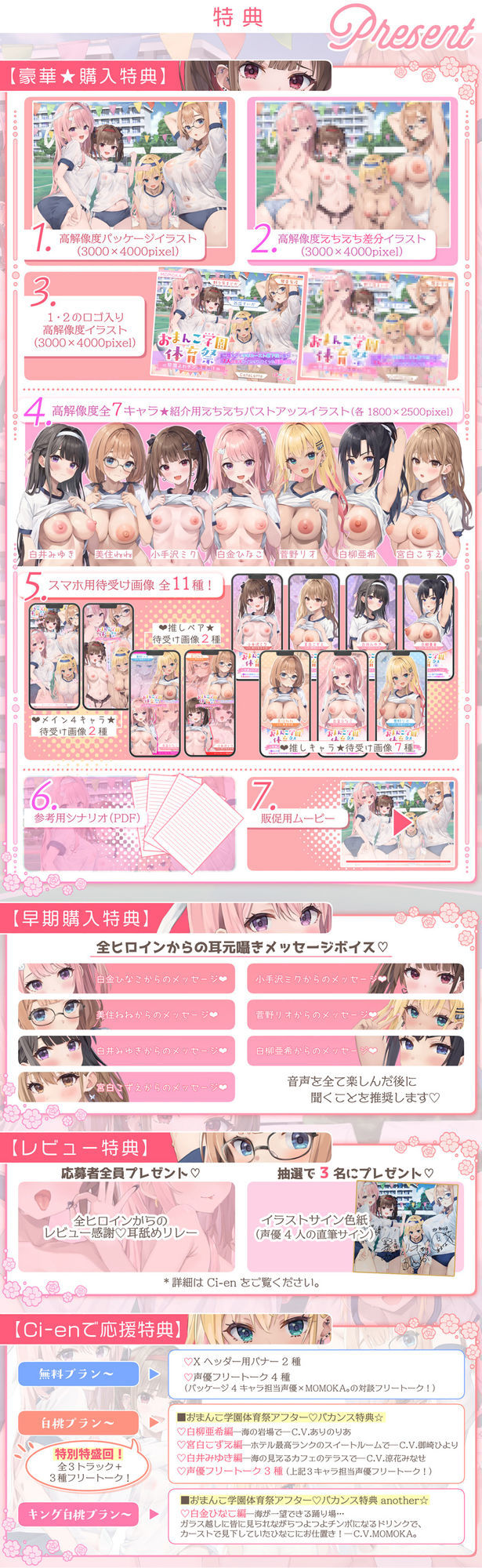 【7人×4.5時間超★豪華7大特典★】おま〇こ学園体育祭≪早漏よわチン争奪戦！≫ 〜陰キャで学年カースト最下位の僕が7人の女子にイカされまくった伝説の日〜