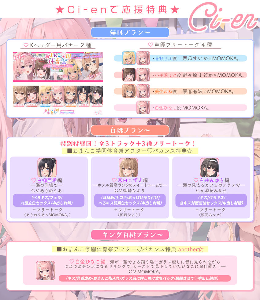【7人×4.5時間超★豪華7大特典★】おま〇こ学園体育祭≪早漏よわチン争奪戦！≫ 〜陰キャで学年カースト最下位の僕が7人の女子にイカされまくった伝説の日〜
