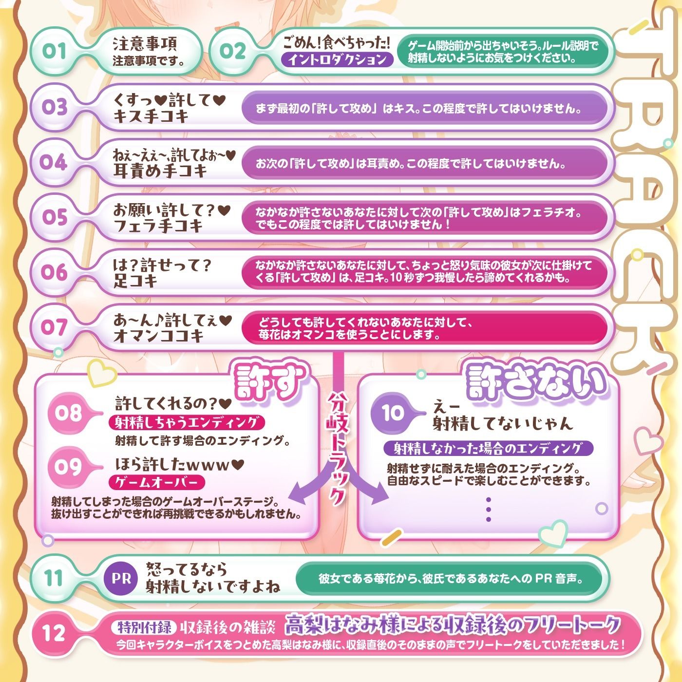 【射精我慢ゲーム】プリン食べちゃった♪「射精de仲直り1」〜ぼくは怒ってるの！彼女が手コキやフェラで怒りを鎮めようとしてくるけど絶対に許さない！〜【許して攻め】