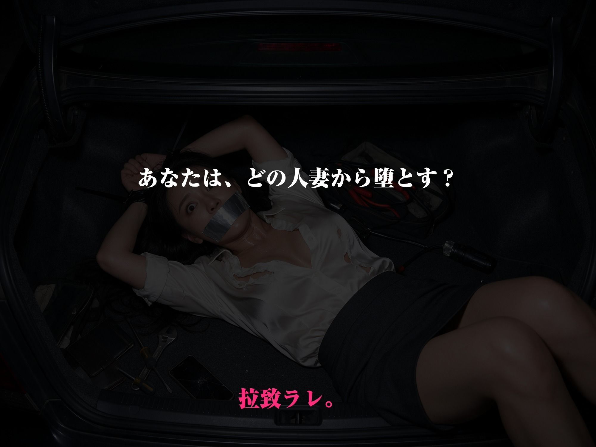 拉致ラレ。媚薬でガンギマリな人妻達