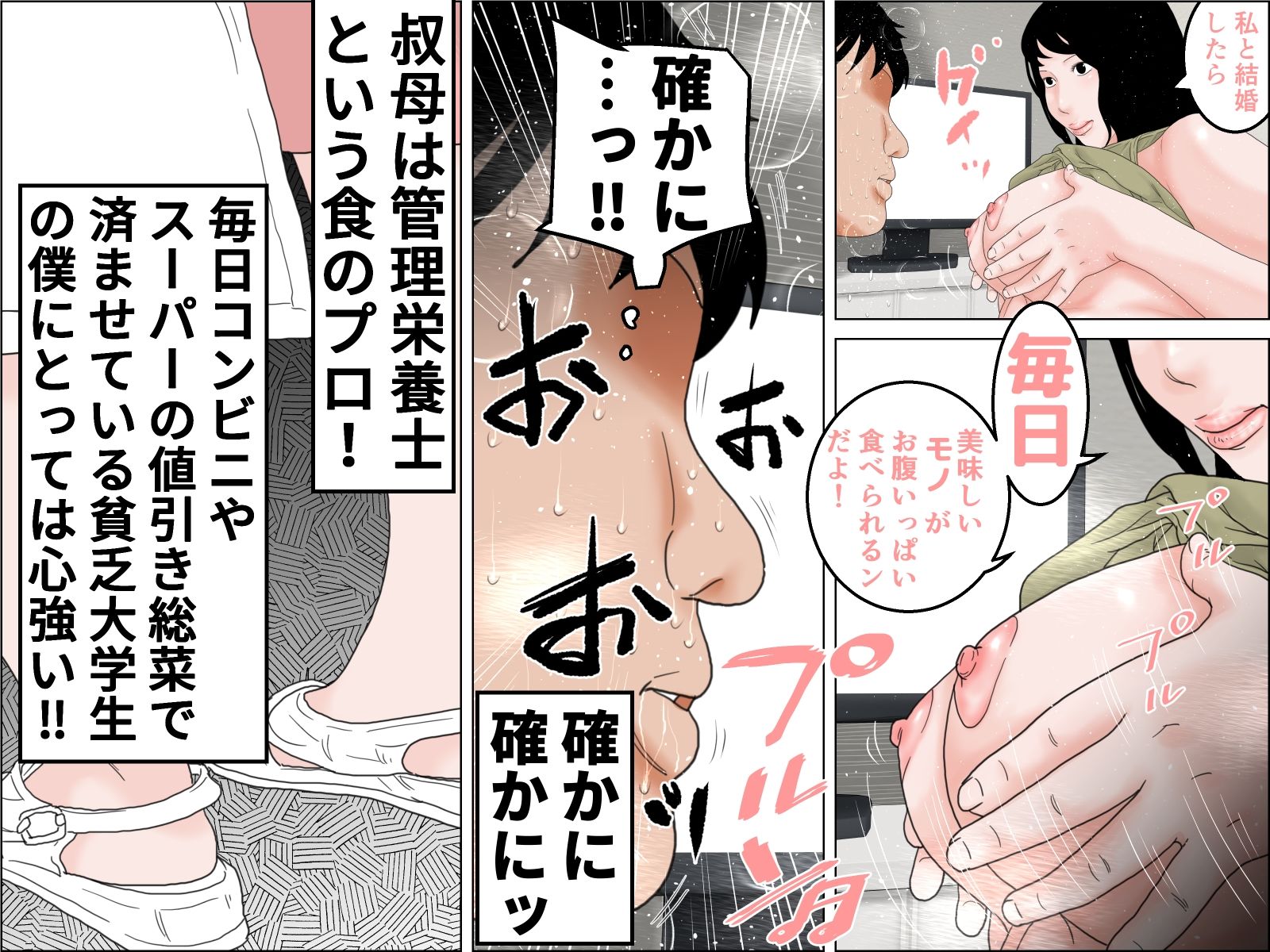 36歳の巨乳叔母に再婚を申し込まれた
