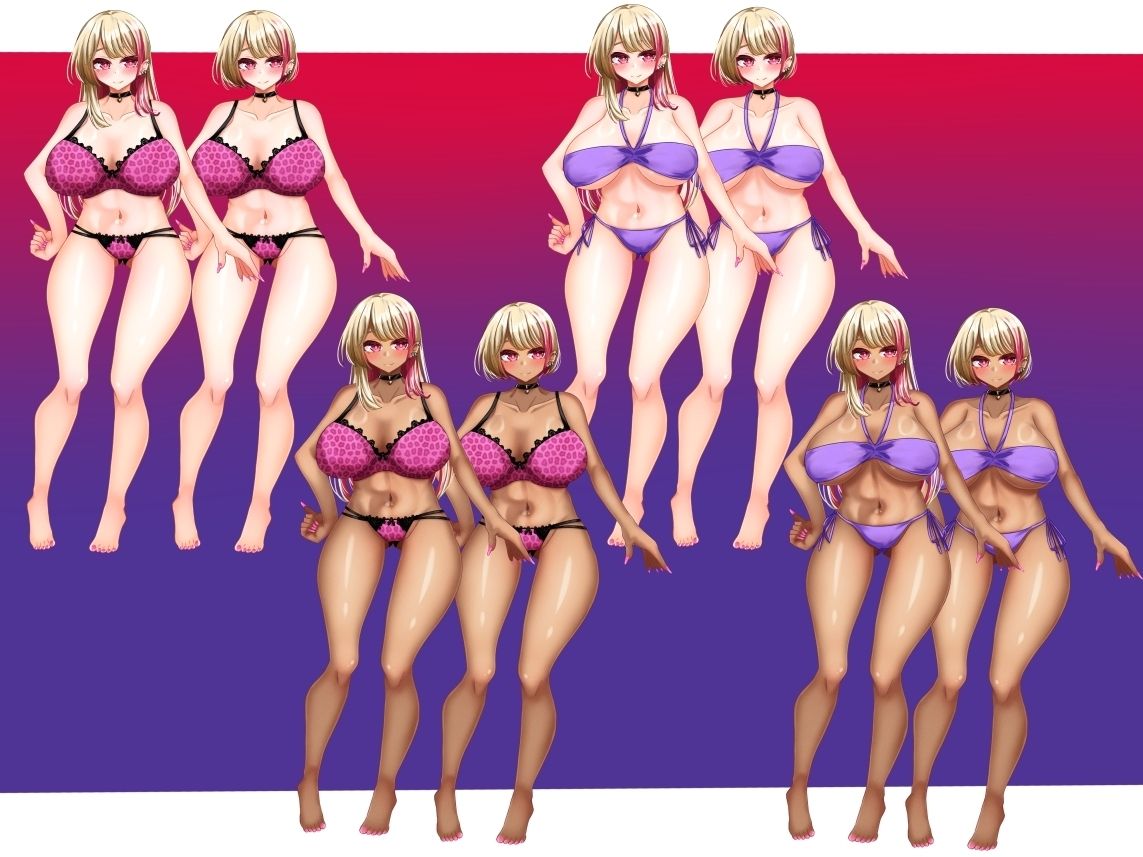 立ち絵素材 ギャルサキュバス HCGセット