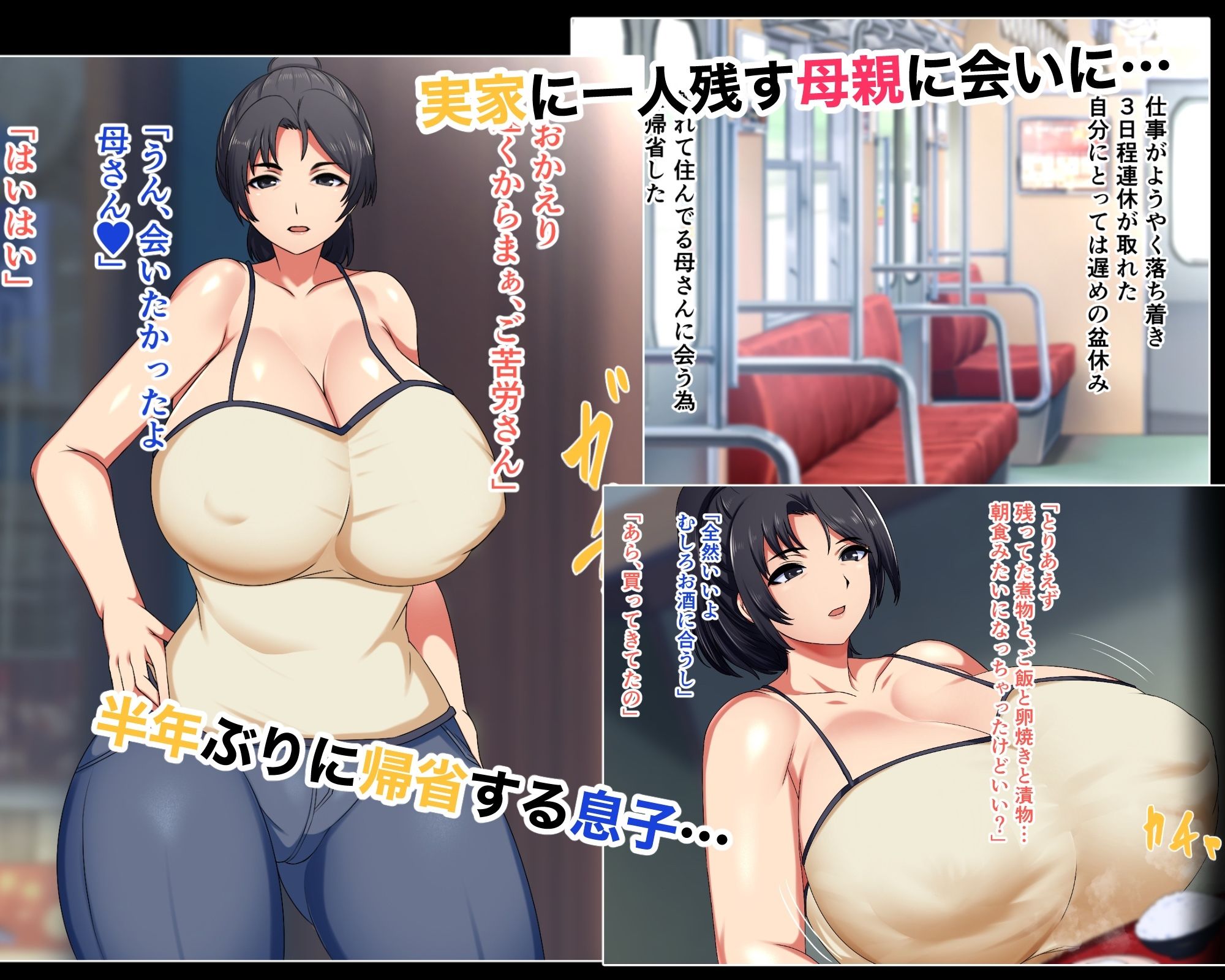 帰省した時だけエッチさせてくれる母さん