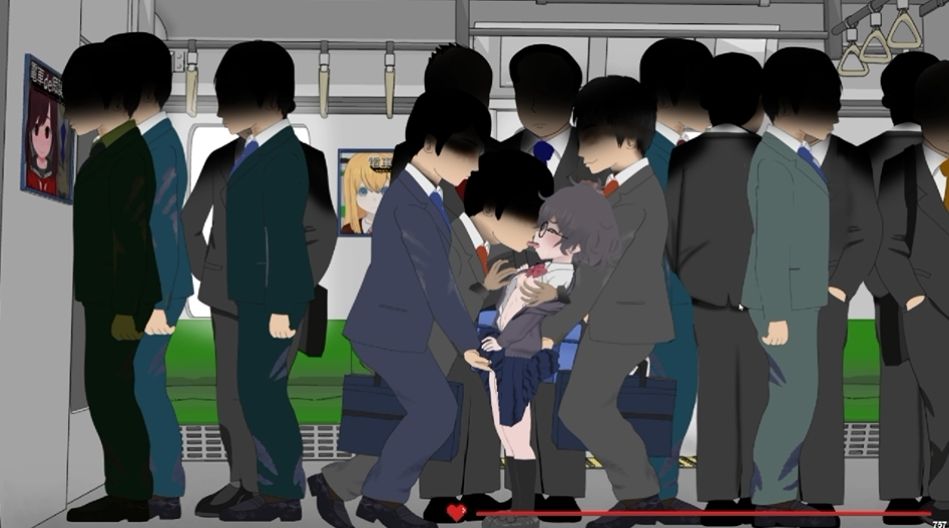電車de痴●4いじめられっ子に・・・